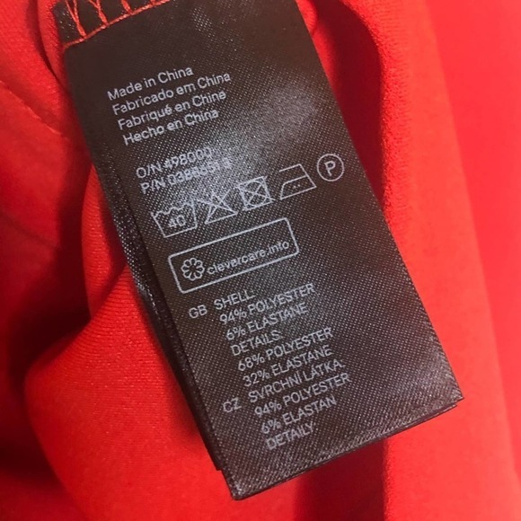 {H&M} NWT bodycon red fitted strapless dress size 4 - Picture 8 of 8